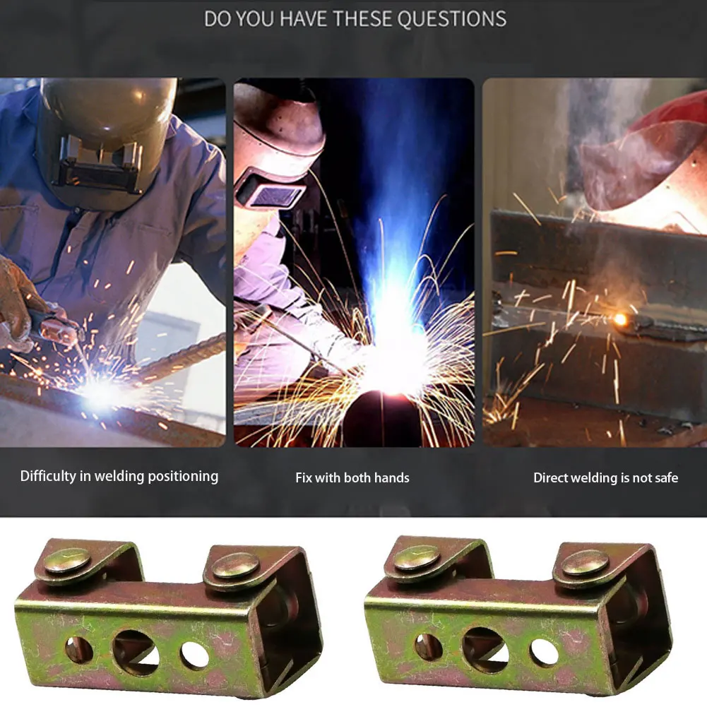 Magnetic V-Type Clamps 4pcs V-Shaped Welding Holder Welding Fixture Adjustable Magnetic V-Pads Hand Tools Metal Working Tool