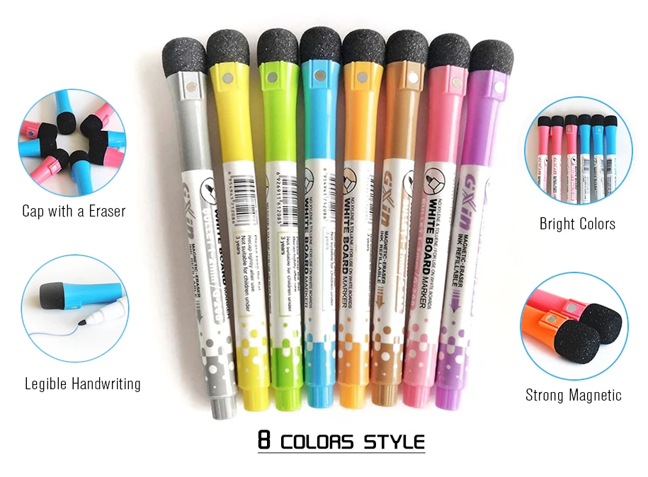 8 pcs markers