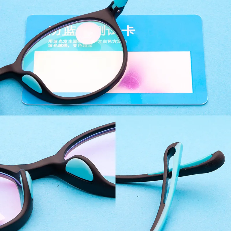 8 цветов милые оптические очки круглой формы рамка Мягкие гибкие силиконовые детские очки прозрачная детская рамка очки
