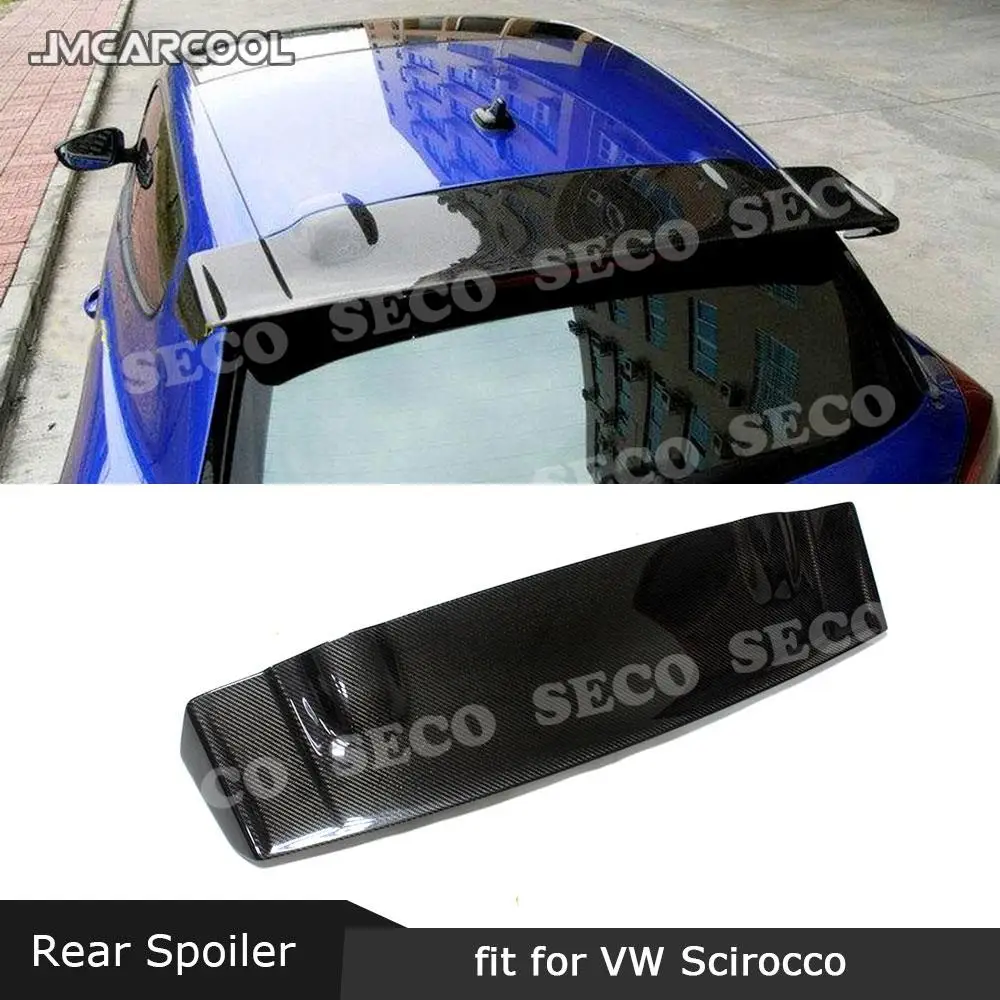 Спойлер для Volkswagen VW Scirocco 2009-2017 углеродное волокно/FRP задний спойлер на крышу окно