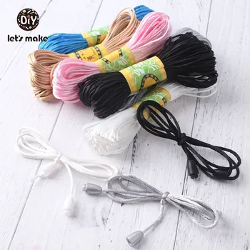 

Let'S Make 20M Nylon Cord Pacifier Clips Teething Jewelry Accessories Diy Pacifier Chain Teether Necklace Tools Safety Material