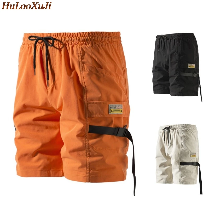 HuLooXuJi мужские Летние Шорты повседневные пляжные шорты корейский стиль пятиконечные Гавайские шорты Размер США: XS-3XL