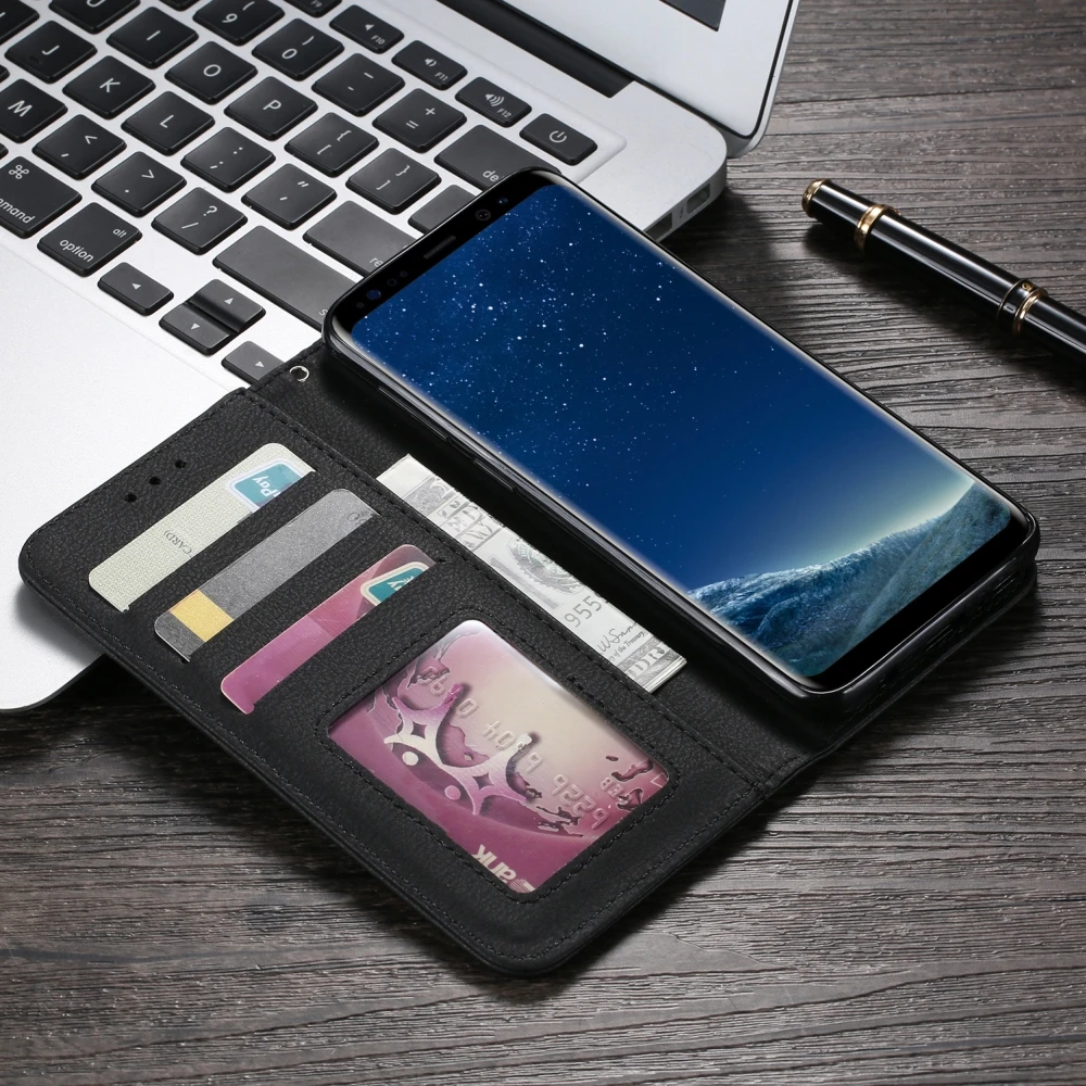 Для samsung A7 A3 A5 A6 A8 Бизнес Винтаж Магнитный кожаный чехол-книжка с откидной крышкой чехол для Galaxy J3 J4 J5 J6 плюс крышка