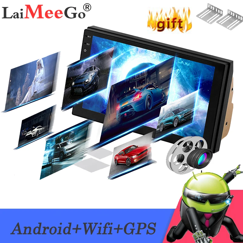 Автомобильный мультимедийный плеер Магнитола на Android с 7 &quotэкраном GPS Wi Fi Bluetooth