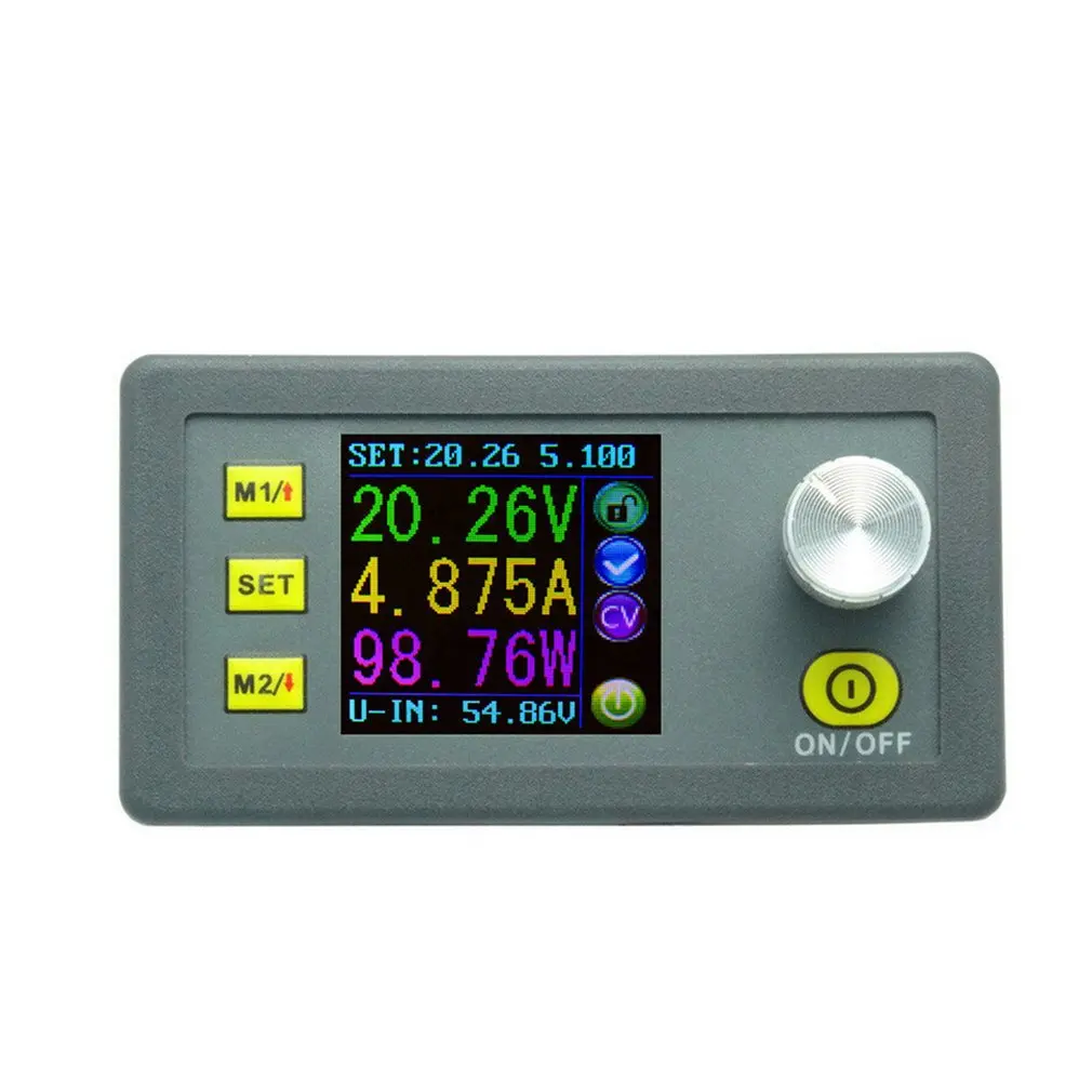DP50V5A Постоянное Напряжение Ток понижающий Программируемый Модуль питания понижающий преобразователь напряжения регулятор цветной ЖК-дисплей