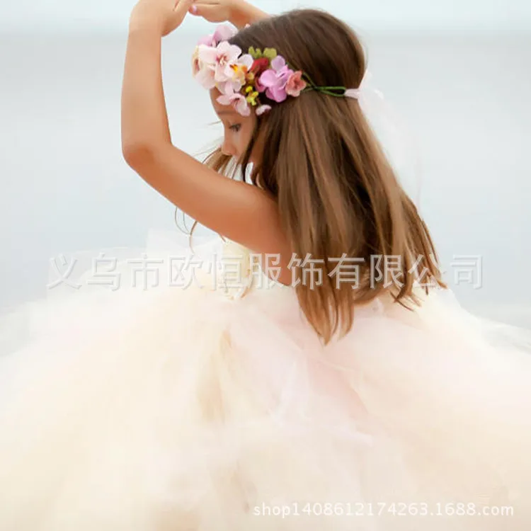 

2-14-Year-Old Europe And America Princess Dress 7 Color Dress Wedding Flower CHILDREN'S Dress Children Wedding Dress Tutu Skirt