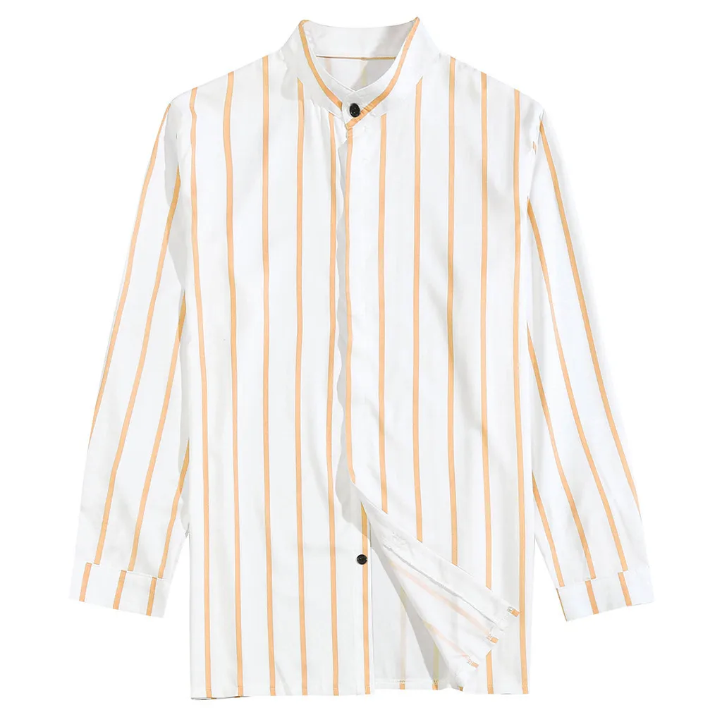 Рубашка camisa masculina мужские рубашки chemise homme уличная рубашка мужские Рубашки повседневные полосатые с длинным рукавом рубашка мжужская Z4
