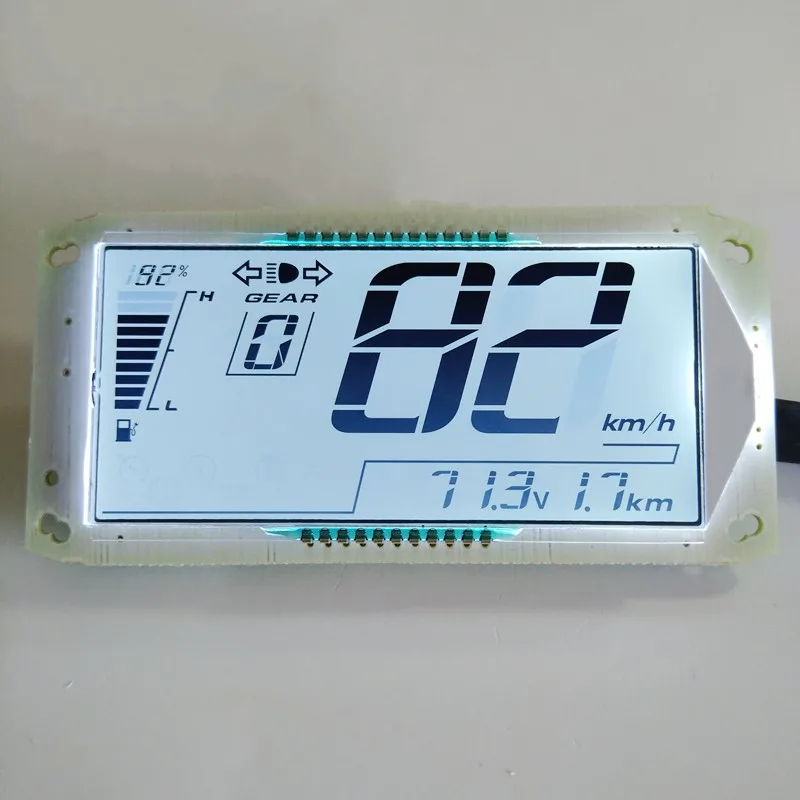 Белый Настроить Электрический транспортный с ЖК-дисплеем метр 48 В 60v72v84v96v108v120v вольтметр Спидометр одно короткое замыкание на линии три файла - Цвет: Белый
