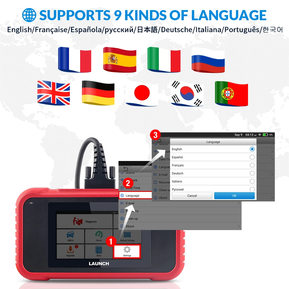 Launch X431CRP129E автомобильный диагностический инструмент OBD2 полный OBDII функции SRS/ABS/EN/AT с 5 сервисами сброса Запуск X431 код чтения|Диагностические сканеры для автомобиля| | АлиЭкспресс