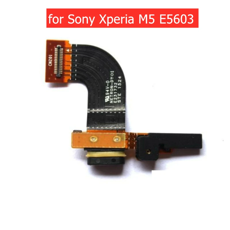Для Sony Xperia M5 E5603 E5606 E5653 USB разъем для зарядного устройства гибкий кабель зарядка