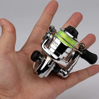 

4.3:1 Accessory Foldable Bait Casting Rod Durable Outdoor Tool Fishing Reel Smooth Saltwater Tackle Small Spinning Metal Wheel