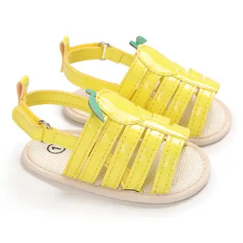 

Summer Fashion PU Baby Girls Fruit Print Breathable Anti-Slip Sandals 0-18M