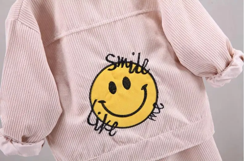 newborn baby clothing set Children overalls sportswear set 1-5Y boys girls Lapel corduroy coat+shirts+pants 3pcs Toddler Infant outfits kids baby clothes sun baby clothing set