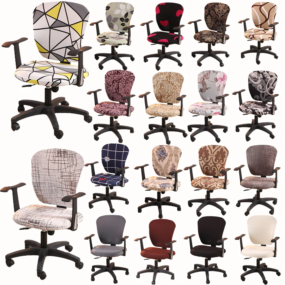 Split Office Chair Cover Spandex Elastic Covers For Housse De Chaise Mariage Computer Case | Дом и сад
