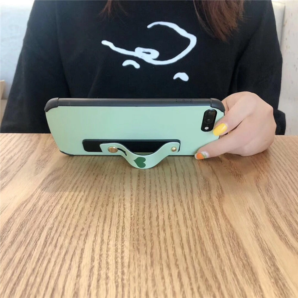 Мультяшный силиконовый держатель для iPhone Xr держатели для мобильных телефонов подставка Универсальный Ремень кронштейн Браслет Сцепление крепление палец для Xiaomi