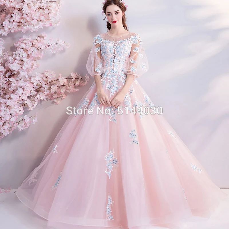Розовые длинные женские вечерние платья RObe De Soiree Longo новые синие кружевные тюлевые вечерние платья для выпускного вечера Вечернее платье для Арабская, Дубай