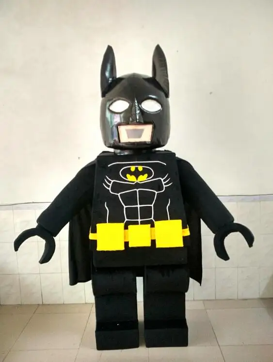 Мультфильм лего-робот Бэтмен маскарадный костюм нарядное платье Вечерние персонаж косплей костюм Хэллоуин костюмы карнавала - Цвет: Многоцветный