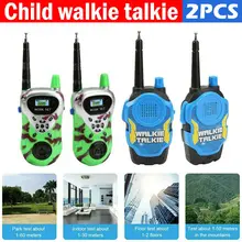 Walkie talkie électronique Portable pour enfants, jouet walkie talky longue portée 2 pièces
