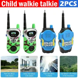 Walkie talkie électronique Portable pour enfants, jouet walkie talky longue portée 2 pièces 