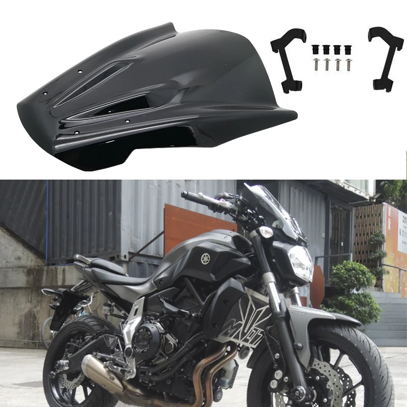 Ветровые дефлекторы с монтажным кронштейном лобовое стекло для YAMAHA MT07 mt-07 MT 07 FZ-07 FZ07 FZ 07- чехол для экрана