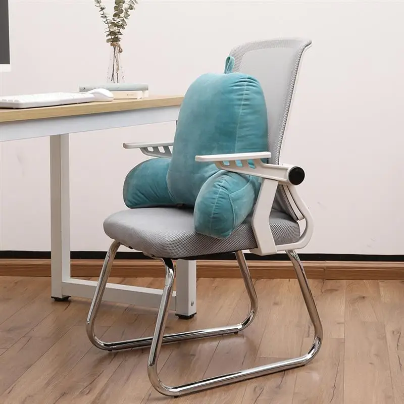 Comfortable Back Support Cushion Sofa Rest Lumbar Cushion Plush Fabric Reading Cushion Throw Pillow for Pregnant Woman Home