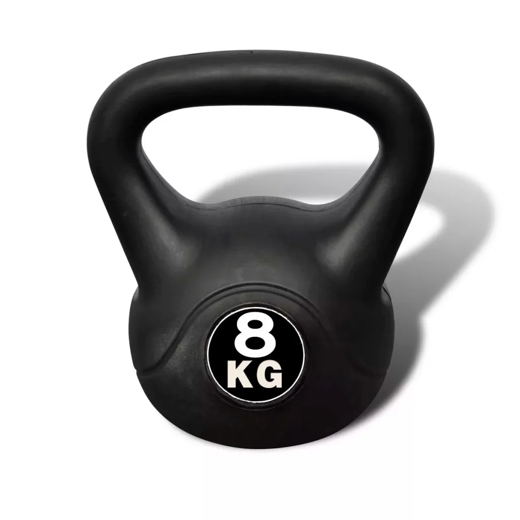 

VidaXL Kettlebell 8kg Concrete 90389 Body Building Fitness Equipments Dumbbells Home Gym Exercise Sports