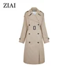 ZIAI 2022 hotsale women  spring long light trench coat warm lapel female windbreaker long sleeve lady casual stock ZS-7246 ► Photo 2/6