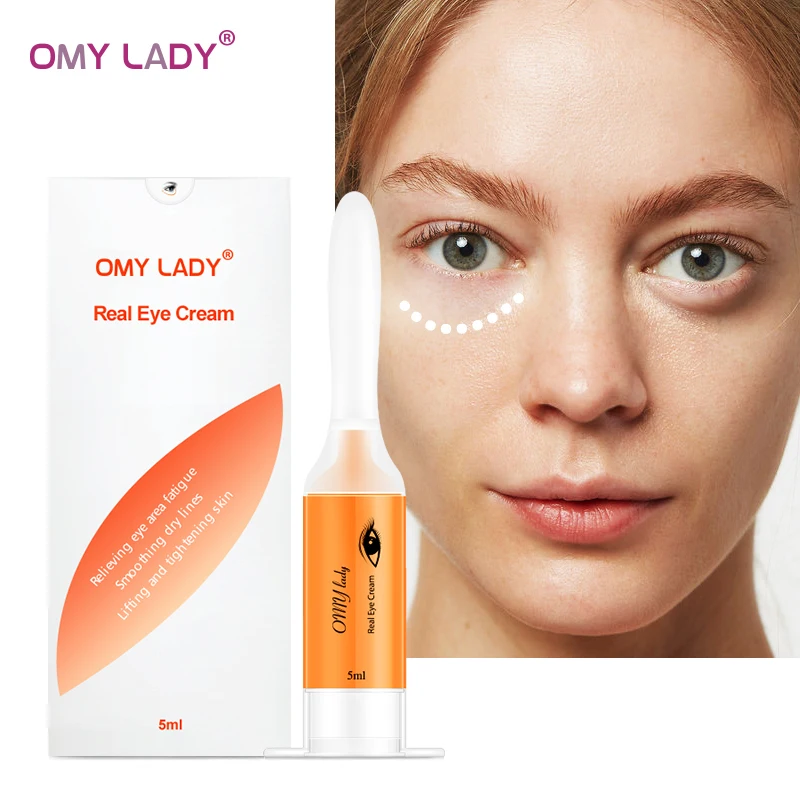 Tanie OMYLADY EyeCream natychmiastowe usuwanie Eyebags ujędrniający skórę pod oczami anty opuchliznę ciemne koła pod okiem przeciw zmarszczkom Anti Age pielęgnacja oczu