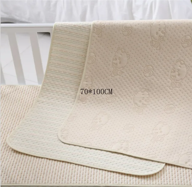 70x100cm 4 Layers Nappy Changing Pads Cover strong absorbent waterproof baby diaper changing mat reusable baby mattress changing mat baby - Color: 70x100cm