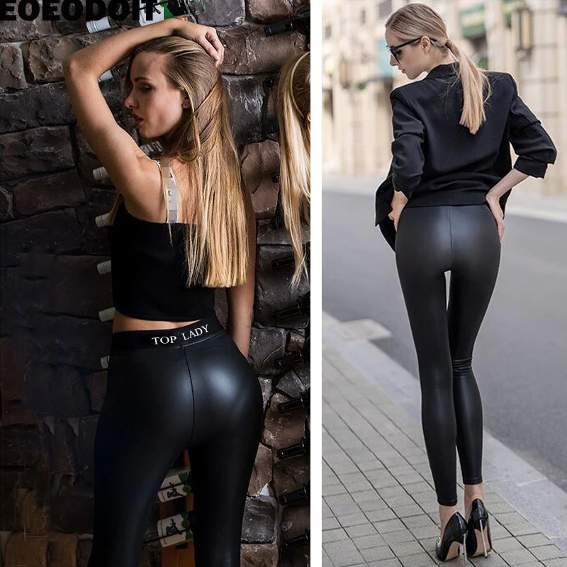 Eoeodoit Leggings De Fiesta Para Mujer Pantalones De Cuero Push