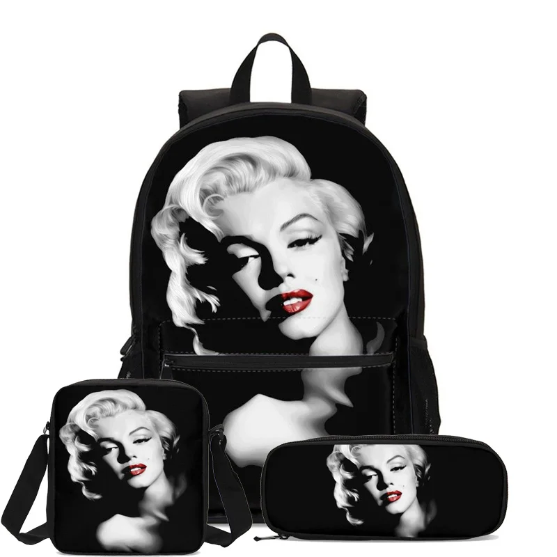 School Bag Marilyn Monroe Print 