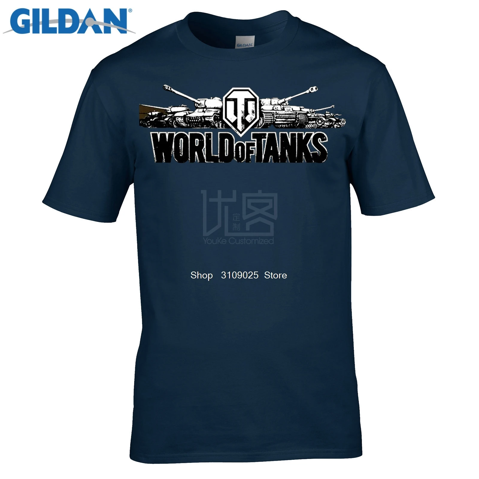 Возьмите дизайнерская футболка WORLD OF TANKS черный логотип WOT Футболка Топ лайкра хлопок мужская футболка высокое качество цифровой струйной