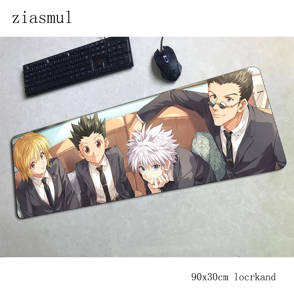 Коврик для мыши hunterxhunter, самый дешевый коврик для мыши 90x30 см, коврик для мыши, игровой коврик для мыши, высокое качество, коврик для мыши, стол для компьютера, коврики для мыши