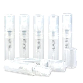 

60Pcs Transparent Empty Spray Bottles 3Ml Plastic Mini Refillable Container Empty Cosmetic Containers