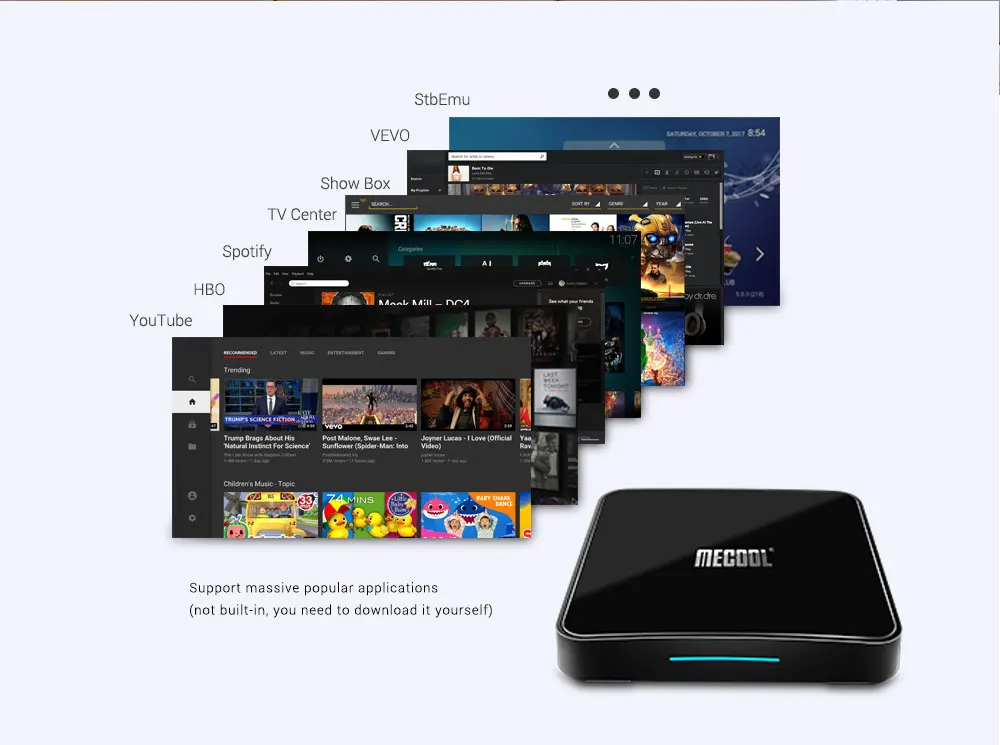 MECOOL KM3 Android 9,0 Smart tv Box Amlogic S905X2 4G128G 2,4G 5G двойной Wifi BT4.1 ТВ-приставка Google Сертифицированный 4k медиаплеер