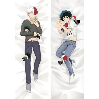 

Anime My Hero Academia Todoroki Shoto & Midoriya Izuku Hugging Body Dakimakura Bedding Otaku BL Male Pillow Case Cover Gift