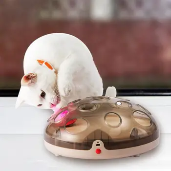 

Pet Cat Kitten Toys Rolling Electronic Scratching Funny Feather Ball Dolls Two Color Replacement Badminton Comes Usb Charging