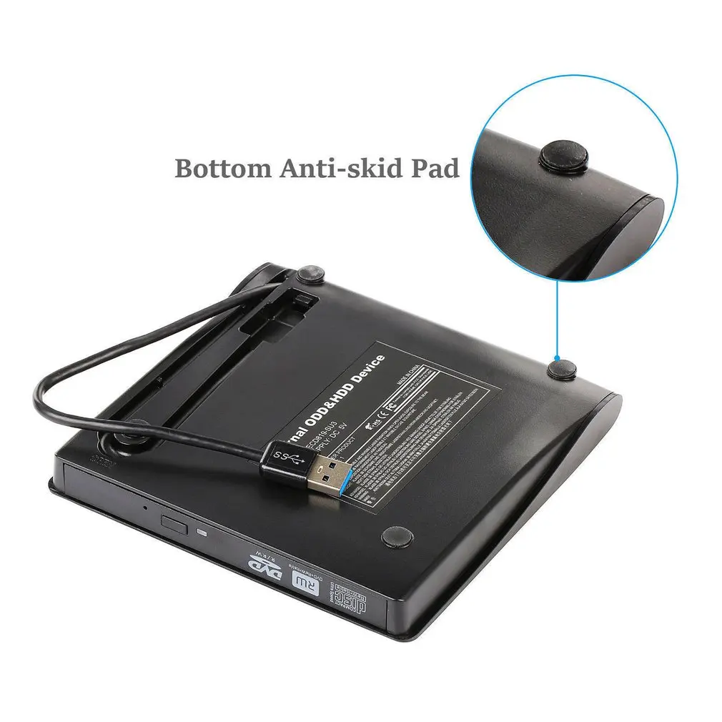 USB 3,0 внешний DVD/CD/VCD горелки высокоскоростной тонкий внешний USB 3,0 DVD горелки Привод DVD-ROW CD-RW