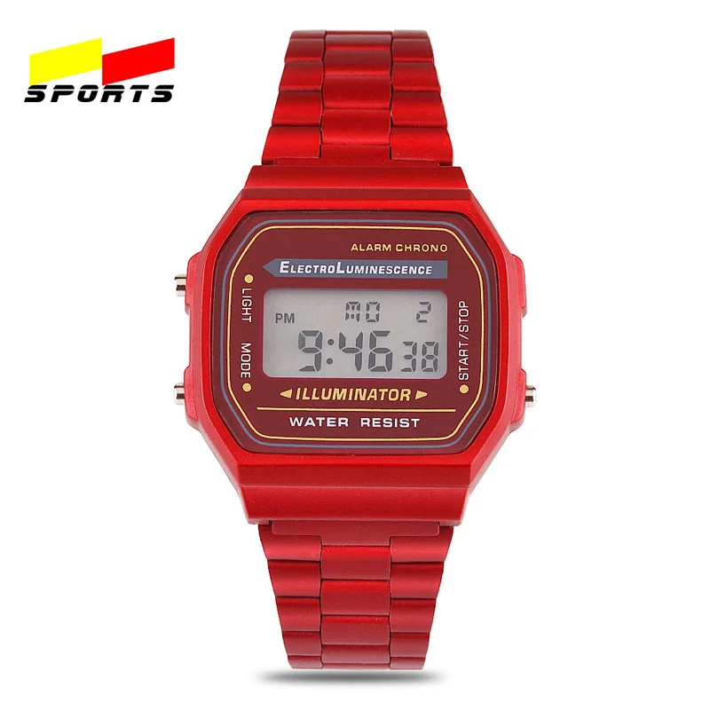 QW Sports Hot Sale Ladies Watches Stop Waterproof Digital Women OEM Sport Watch