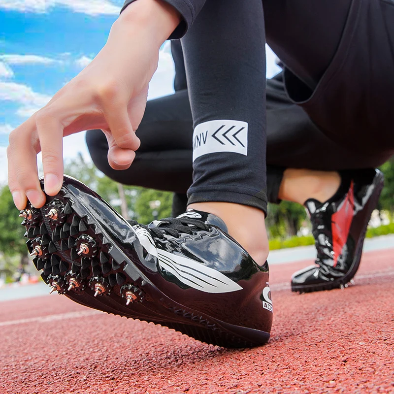 Мужская и женская тренировочный спортивный костюм с шипами; Профессиональная беговая дорожка; беговые кроссовки; мягкие кроссовки