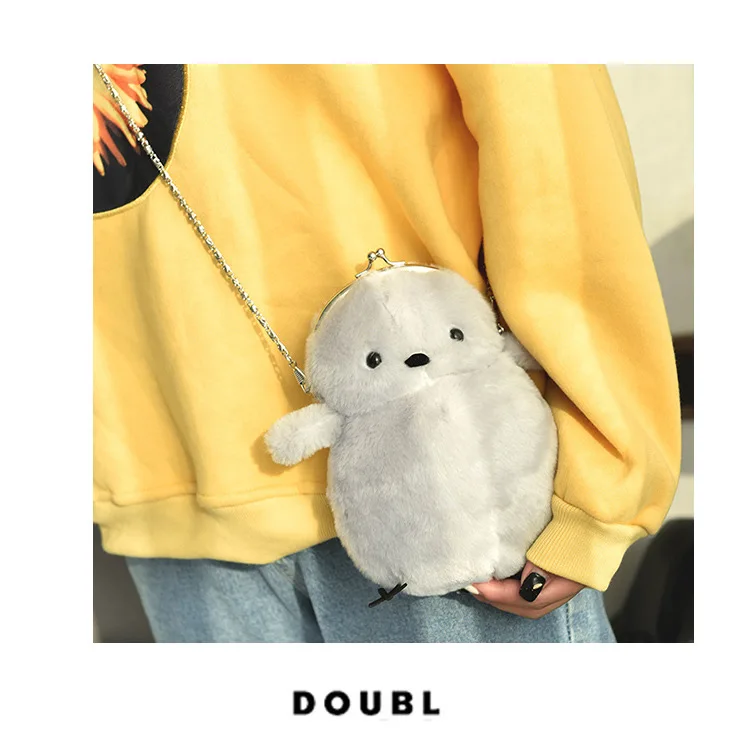 Cartoon Chickens Plush Toys CHILDREN'S Single-shoulder Bag Cute New Style Girl'S Chickens Bag Chain Shoulder Bag
