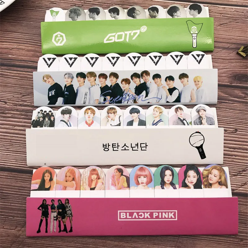 Bnagtan Boys GOT7 Seventeen BlackPink Липкие заметки карта душа держать спиннинг S. COUPS BAMBAM JB JISOO LISA ROSE LJJ105