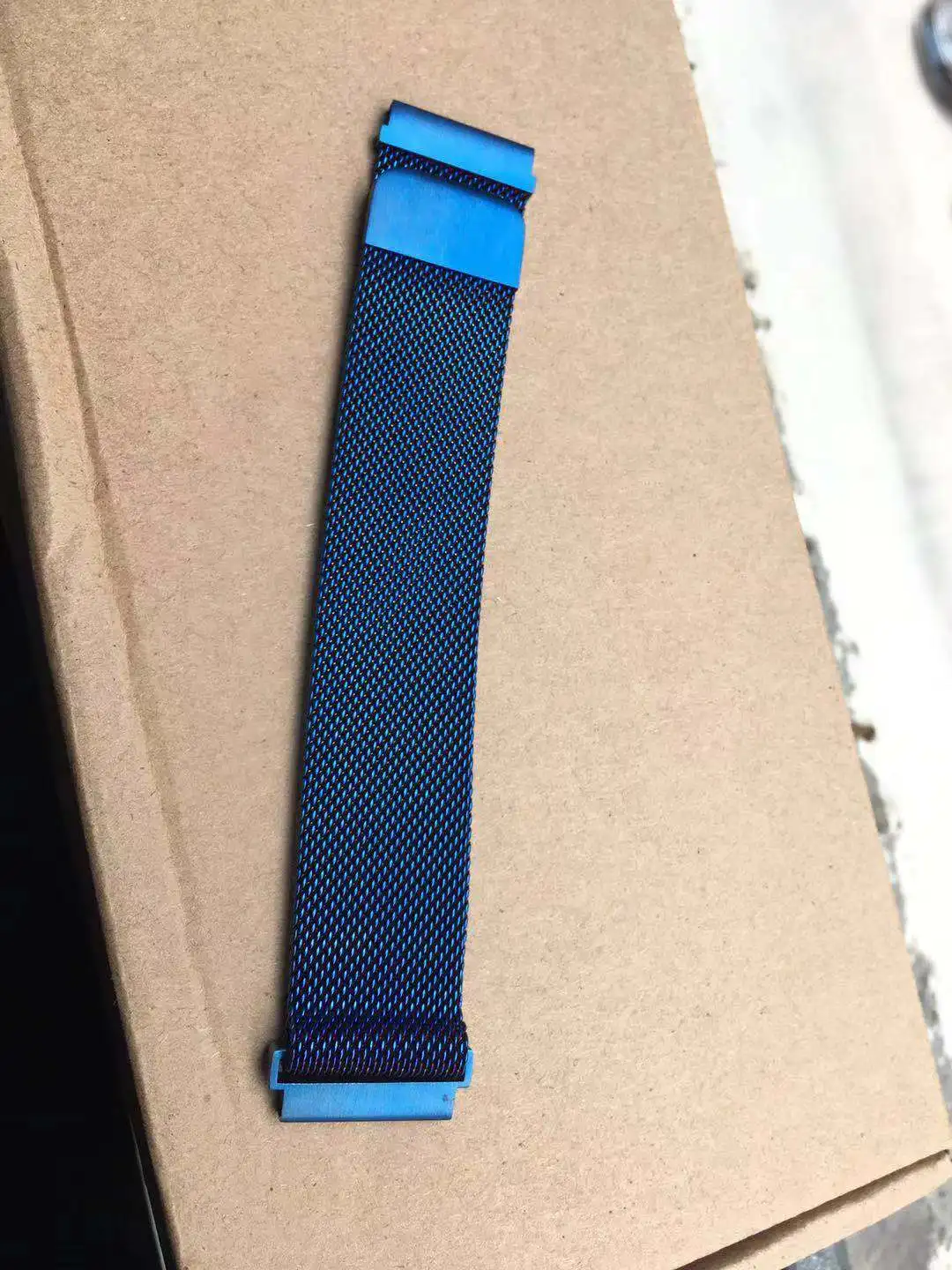 20 мм/22 мм магнитный браслет ремешок для xiaomi Huami Amazfit Bip Миланской петлей для samsung Galaxy часы активное 42 мм 46 мм huawei группа - Цвет ремешка: blue