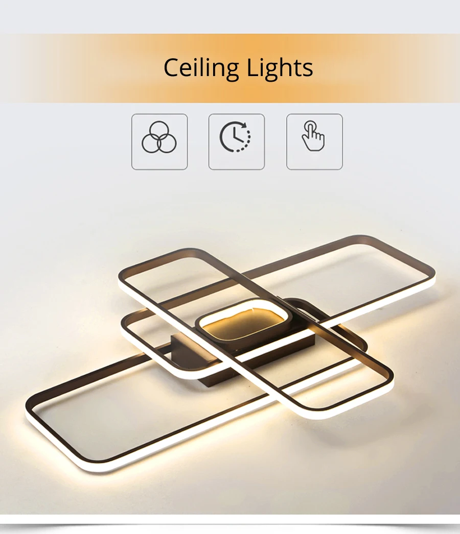 Светодиодный потолочный светильник s для гостиной, современный светильник с дистанционным управлением, светильник для спальни, ресторана, столовой, Домашний Светильник ing