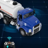 42CM 2.4G Remote Control Excavator RC Tanker truck Water Spray Pull back sprinkler Engineering vehicle With Music Sound Toy Gift 2