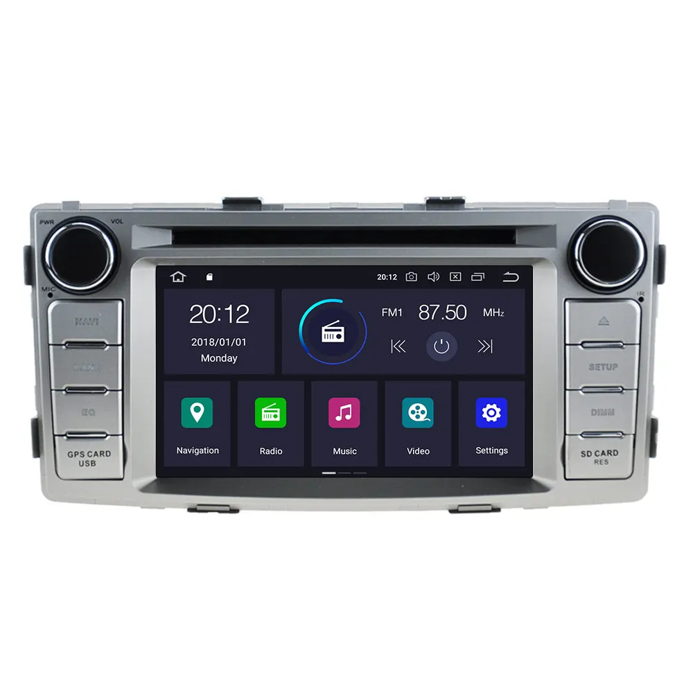 Android 10,0 Автомобильный DVD стерео мультимедийный плеер для Toyota Hilux Fortuner 2012- радио gps Navi аудио стерео головное устройство карта