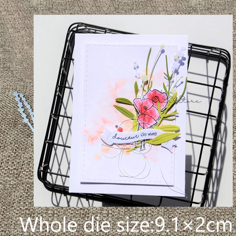 XLDesign Craft Metal Cutting Die stencil mold berries edge decoration scrapbook Album Paper Card Embossing die cuts | Дом и сад