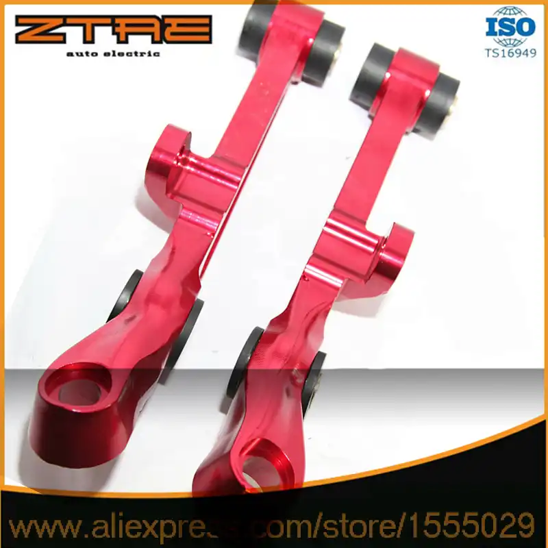 For 03-07 350Z Front Lower Control Arm 2D 3.5 RED CNC Billet Upgrade bushing RED