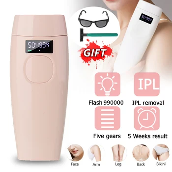 

990000/500000 Pulses Laser Depilator IPL Epilator Permanent Hair Removal Touch Body Leg Bikini Trimmer For Women Body Massage