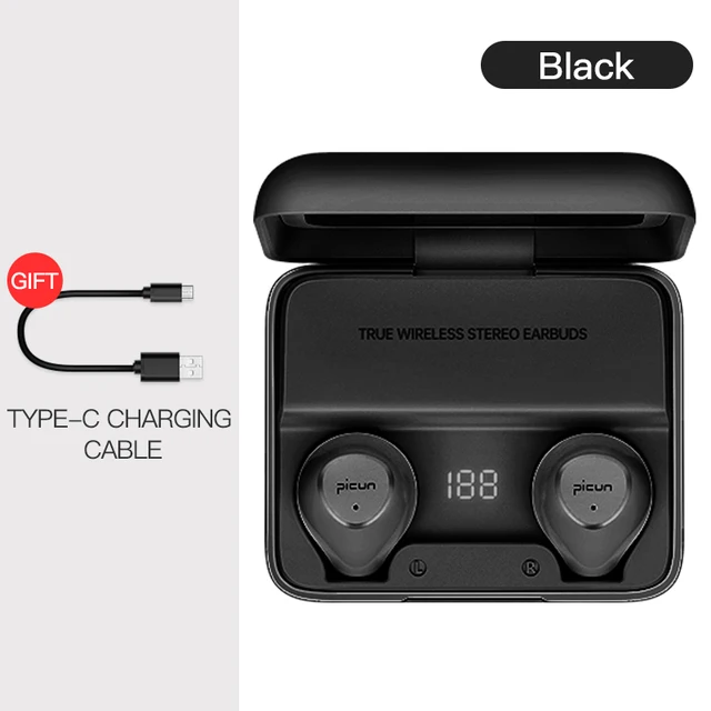 Picun W13 TWS Earphones Type C Headsets 